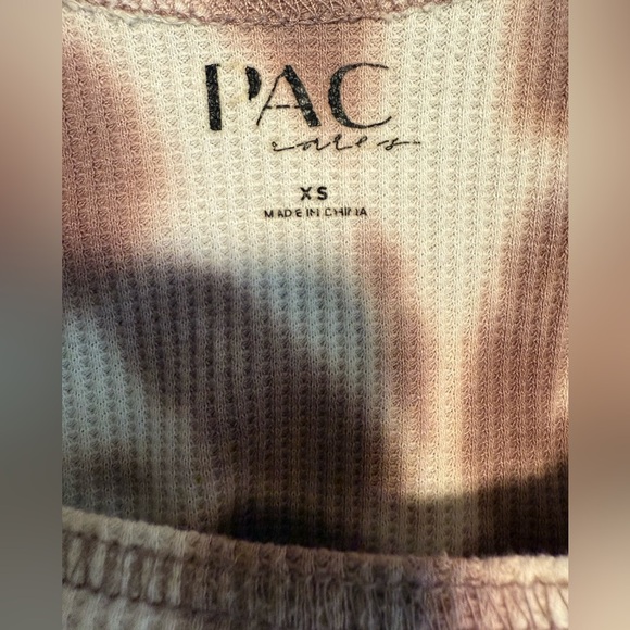 Brown Tie-Dye Women's Tank Top - Picture 2 of 3